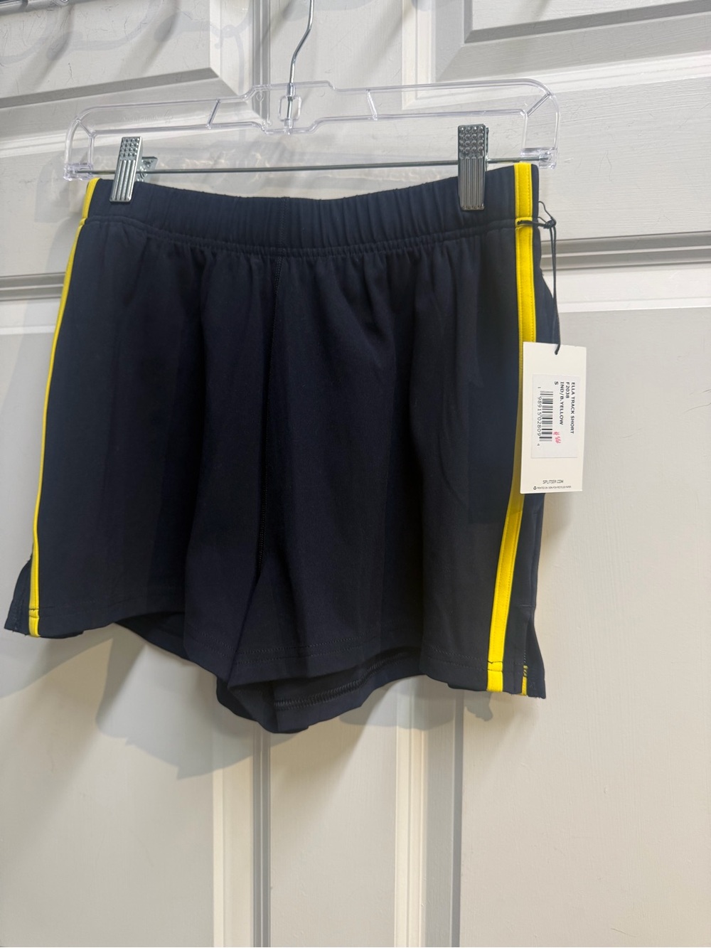 Splits59 ella track short indigo/bright yellow